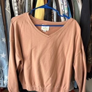 Aerie Offline Dusty Rose Knit Top